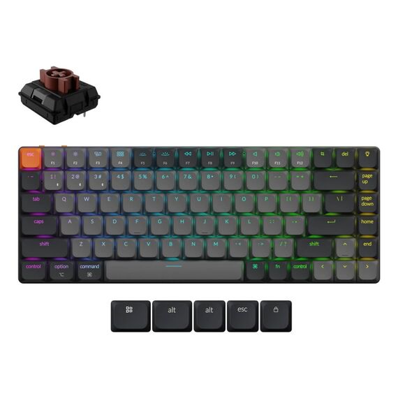 Keychron K3 Tastatur Universal USB + Bluetooth Schwedisch Grau