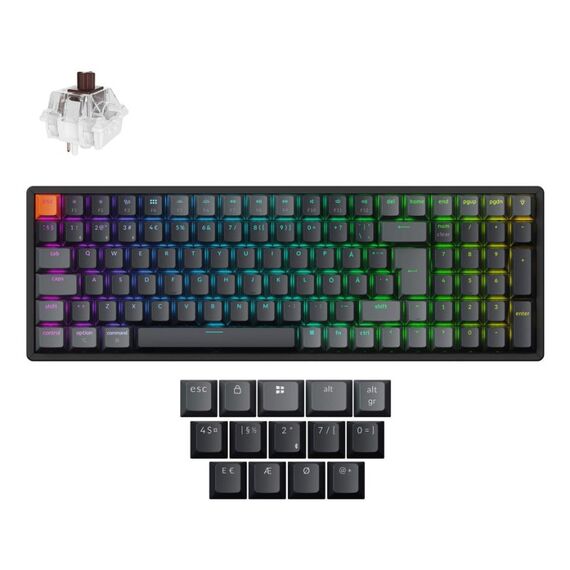 Keychron K4 QMK Tastatur Universal USB + Bluetooth Schweiz Schwarz