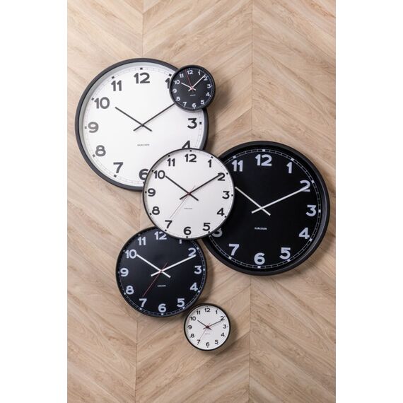 Karlsson KA5846WH Wand- /Tischuhr Rund Schwarz, Weiß, Farbe: Schwarz, Weiß, 3 image