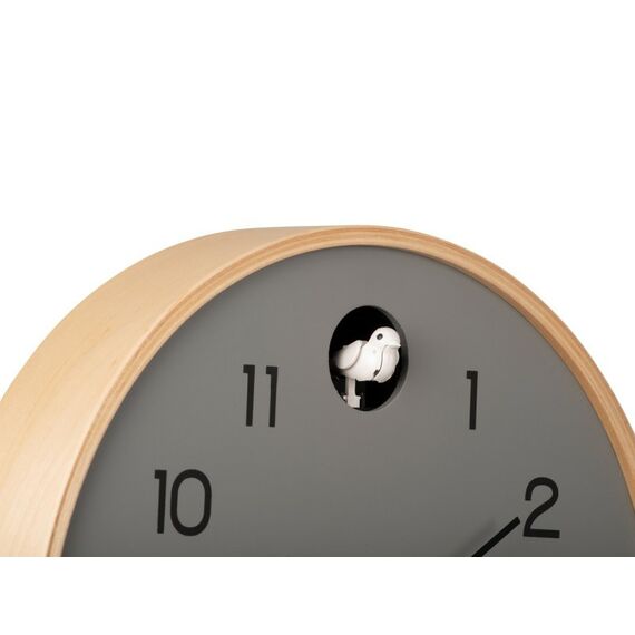 Karlsson Natural Cuckoo Analoge Uhr Rund Grau, Farbe: Grau, 3 image
