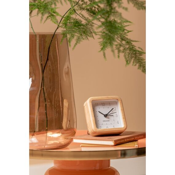 Karlsson KA5924WH Wand- /Tischuhr Digitale Uhr Quadratisch Weiß, Holz, 4 image