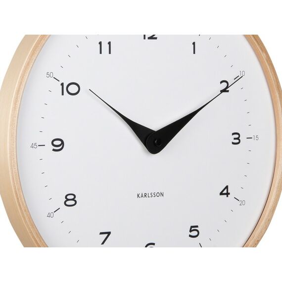 Karlsson Osado Dome Analoge Uhr Kreis Weiß, Holz, Farbe: Weiß, Holz, 2 image
