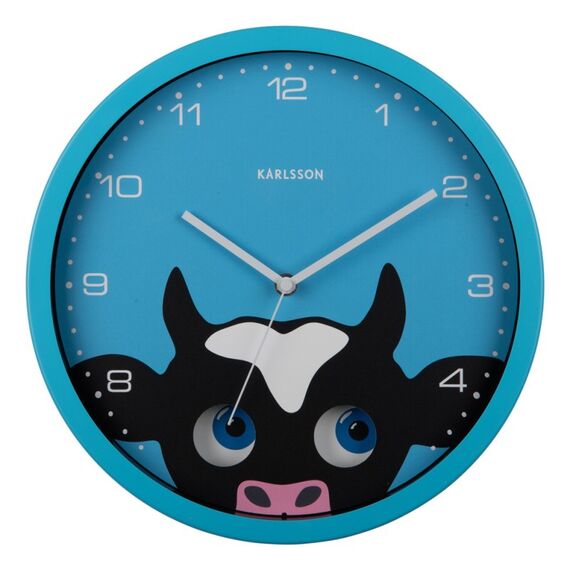 Karlsson KA5997BL Wand- /Tischuhr Quarzuhr Kreis Blau