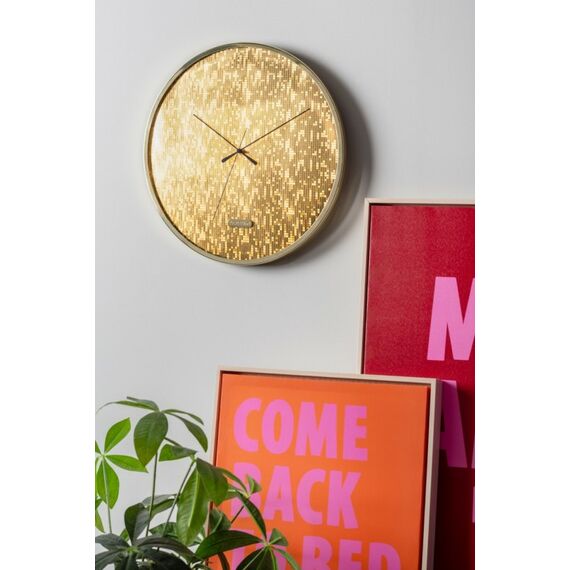 Karlsson Disco Analoge Uhr Rund Gold, 3 image