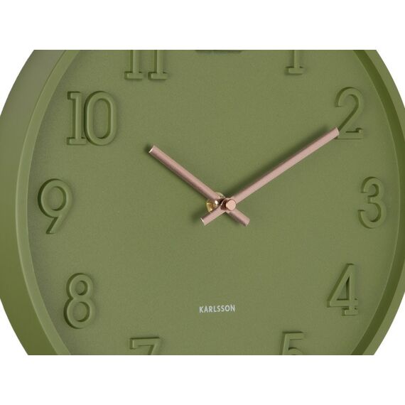 Karlsson KA6041GR Wand- /Tischuhr Quarzuhr Rund Grün, Farbe: Grün, 2 image