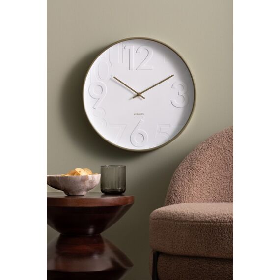 Karlsson KA6063GY Wand- /Tischuhr Quarzuhr Rund Grau, Farbe: Grau, 4 image