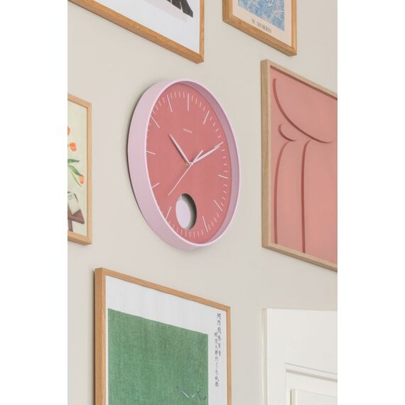 Karlsson Grato Pendulum Mechanische Uhr Rund Rose, Pink, Farbe: Rose, Pink, 3 image