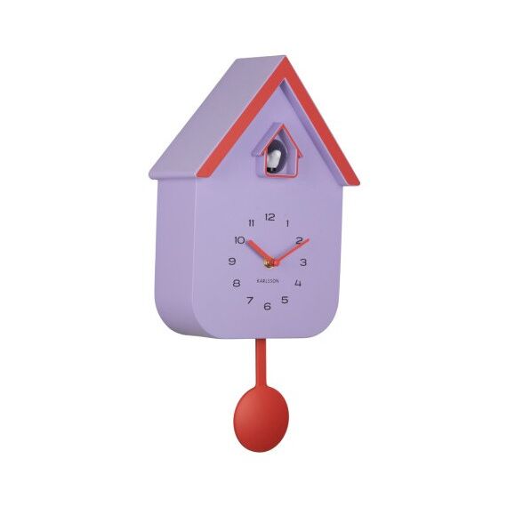 Karlsson KA6081PU Wand- /Tischuhr Mechanische Uhr andere Orange, Violett, Farbe: Orange, Violett
