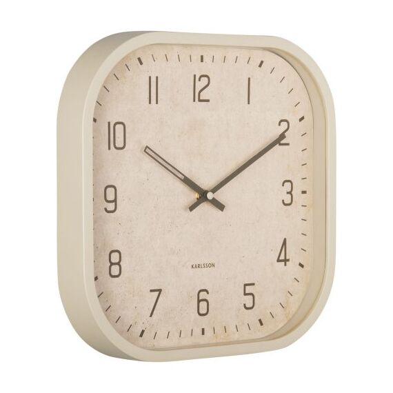 Karlsson Elemental Cuadrado Analoge Uhr Quadratisch Weiß, 2 image