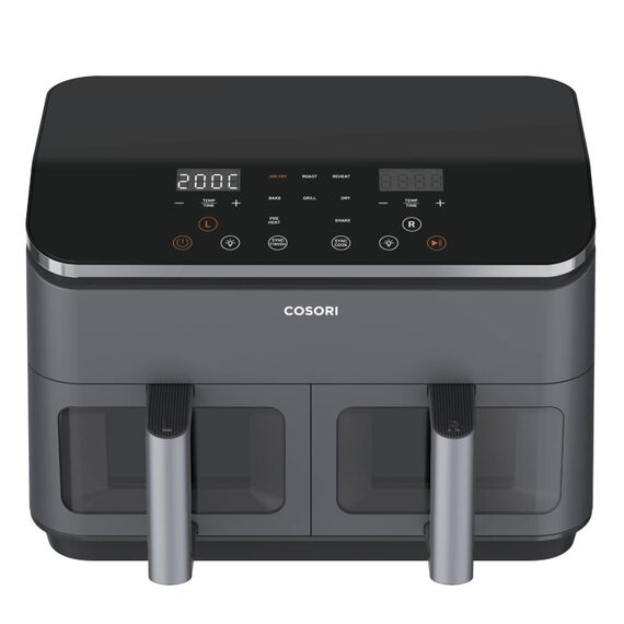 Cosori Dual Basket Chef Edition Doppel 8,5 l Eigenständig 1750 W Heißluftfritteuse Schwarz, Silber, 2 image