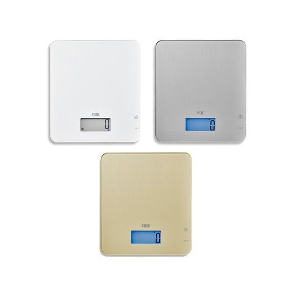 ADE KE 1714 Silber Arbeitsplatte Rechteck Elektronische Küchenwaage