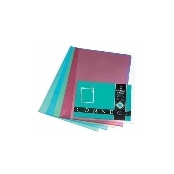 Connect Plastic L-Folder A4 Assorted