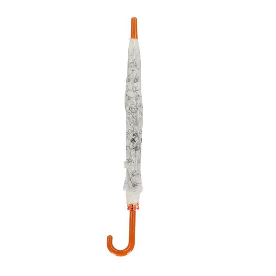 Esschert Design KG279 Kinder-Regenschirm Schwarz, Orange, Transparent, 2 image