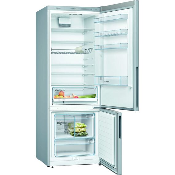 Bosch Serie 4 KGV58VLEAS Kühl- und Gefrierkombination Freistehend 503 l Edelstahl