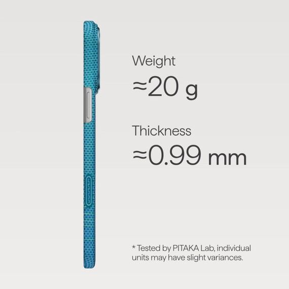 Pitaka KI1708AG Handy-Schutzhülle 17,5 cm (6.9") Cover Blau, 3 image