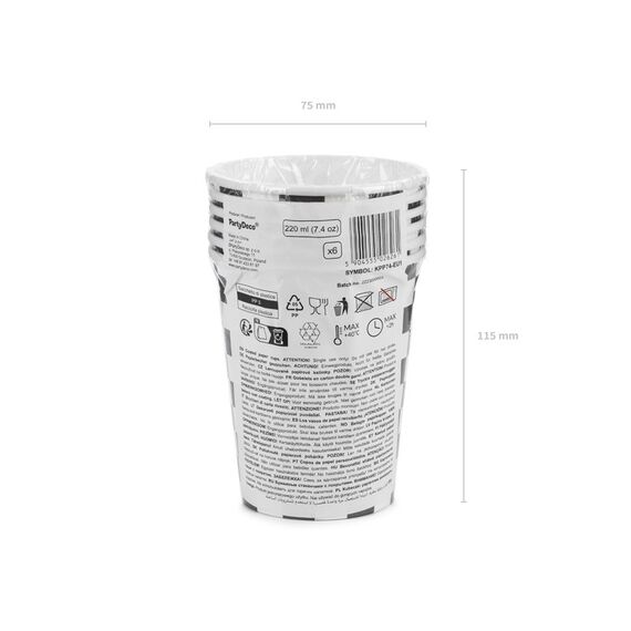 PartyDeco KPP74-EU1 Einwegbecher 6 Stück(e) 220 ml Papier, 7 image