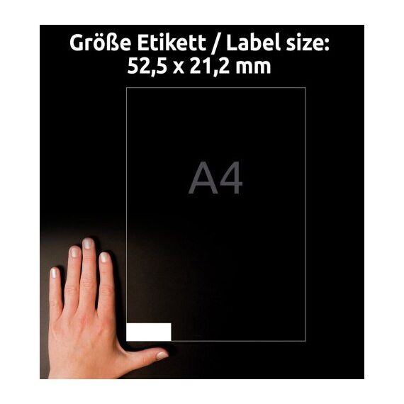 Avery L6027REV-25 selbstklebendes Etikett Rechteck Entfernbar Weiß 1680 Stück(e), 4 image