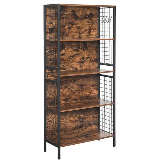 Vasagle LBC023B01 Regal Schwarz, Braun