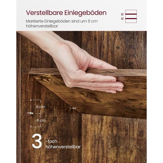 Vasagle LBC169K01 Bücherregal für Wohnzimmer, 3 image
