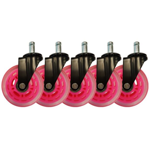 LC-Power LC-CASTERS-7BP-SPEED Büro- & Computerstuhl-Teil Pink Kunststoff, Gummi Lenkrolle, 3 image