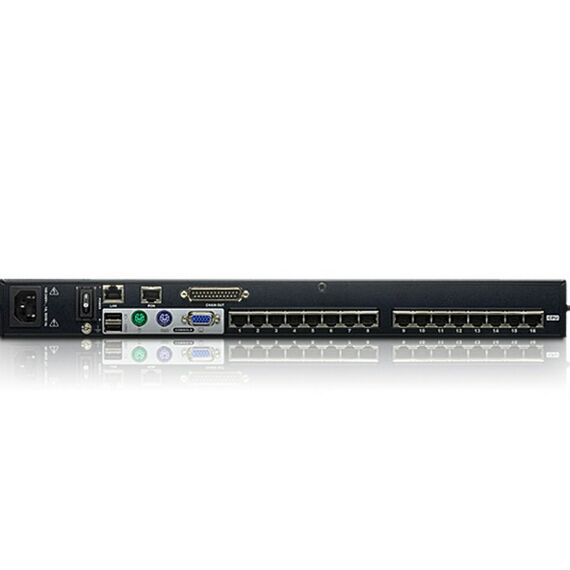 ATEN KH1516Ai Tastatur/Video/Maus (KVM)-Switch Rack-Einbau Schwarz