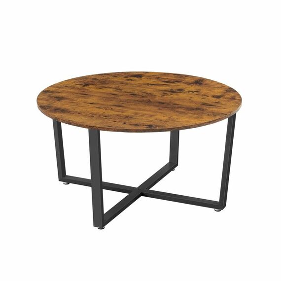 Vasagle LCT88X Beistelltisch Kaffeetisch Rundform 4 Bein(e)