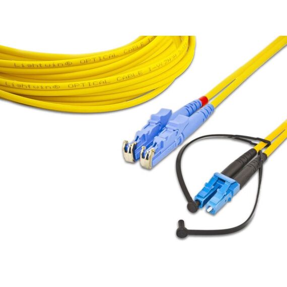 Lightwin LDP-09 E2-LC 2.0 InfiniBand/Glasfaserkabel 2 m 2x E-2000 (LSH) 2x LC Gelb, Farbe: Gelb, Länge: 2 m