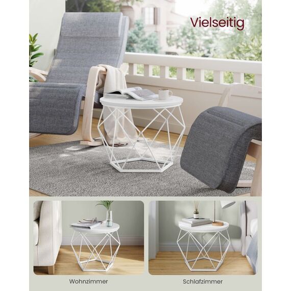 Vasagle LET040W46 Beistelltisch Kaffeetisch Rundform, 2 image