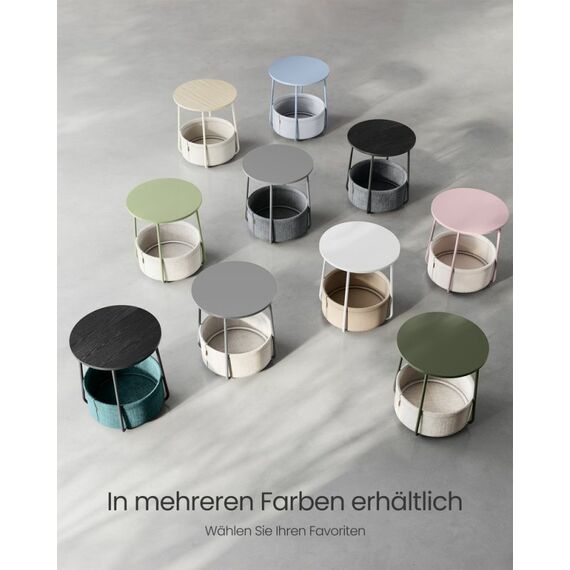 Vasagle LET223B01 Beistelltisch Kaffeetisch Rundform 4 Bein(e), 6 image