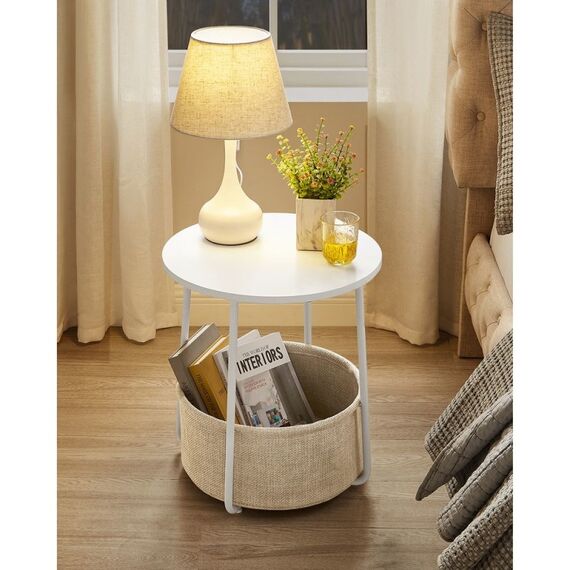 Songmics LET223W10 Beistelltisch Kaffeetisch Rundform 4 Bein(e), 2 image