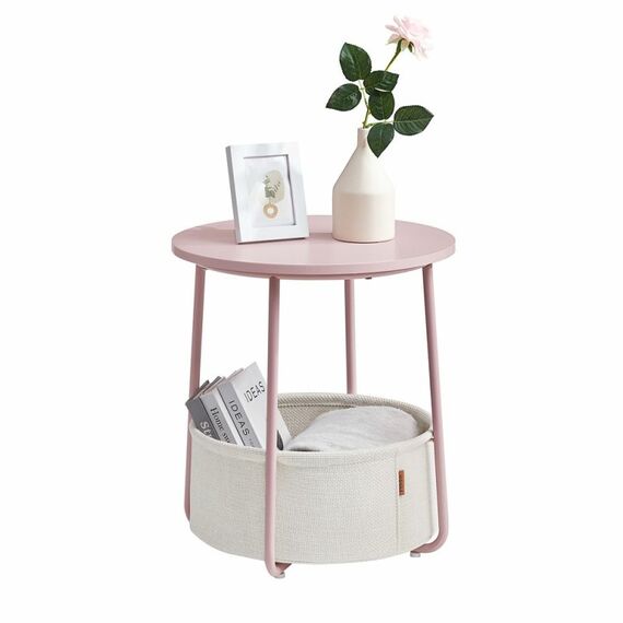 Vasagle LET223R61 Beistelltisch Kaffeetisch Rundform 4 Bein(e), 2 image
