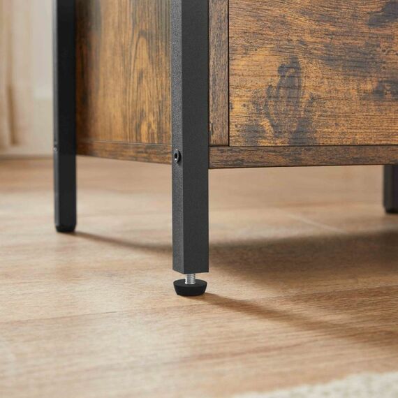 Vasagle LET273B01 Nachttisch 2 Schublade(n) Schwarz, Braun, 5 image