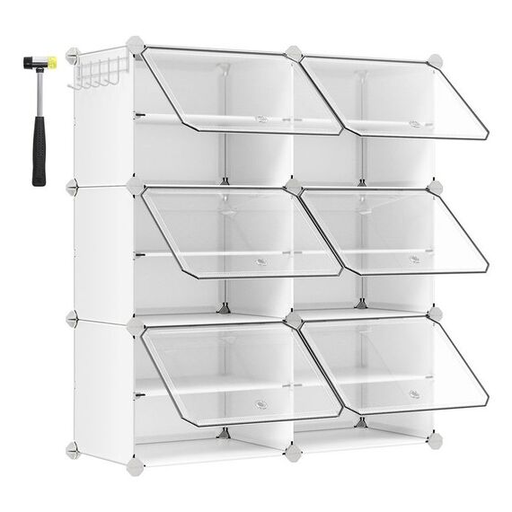 Songmics LPC033W01 Schuhregale Geschlossen Weiß