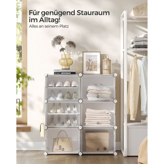 Songmics LPC033W01 Schuhregale Geschlossen Weiß, 2 image