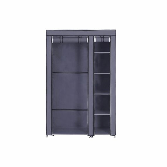 Songmics LSF007G Schlafzimmer-Schrank 4 Regale 1 Tür(en) Schwarz Garderobe