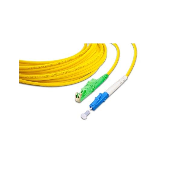 Lightwin LSP-09 LSHAPC-LC 2.0 InfiniBand/Glasfaserkabel 2 m E-2000 (LSH) FTTH Gelb, Farbe: Gelb, Länge: 2 m
