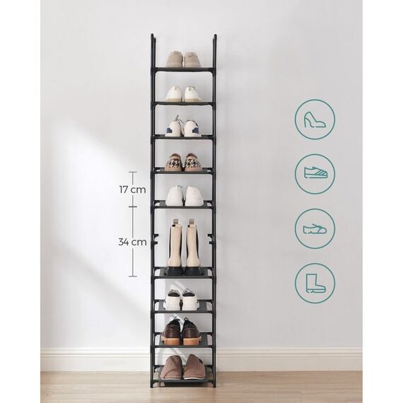 Songmics Schuhregal mit 10 Ebenen, 8 image