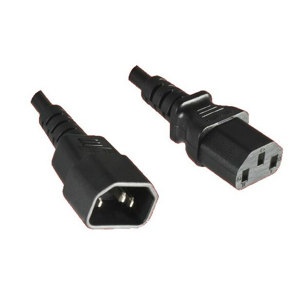 Diggelmann LSZHSPVB10-3 Stromkabel Schwarz 3 m C13-Koppler C14-Koppler