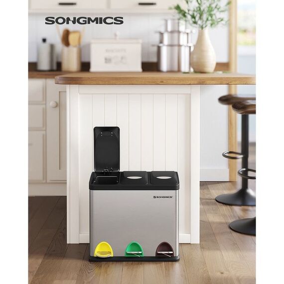 Songmics LTB24L Mülleimer Grau