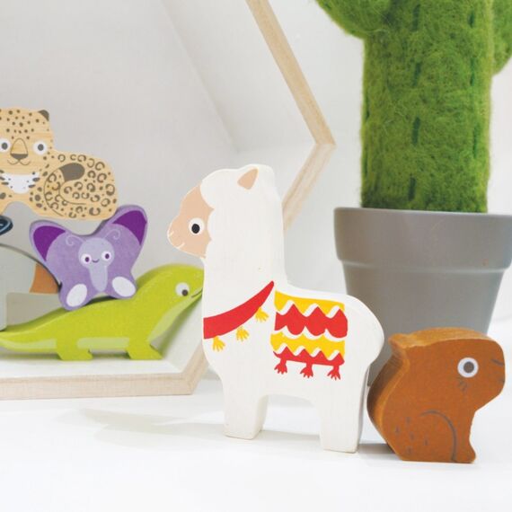 Le Toy Van Andes Wooden Animals Stacking Toy, 2 image