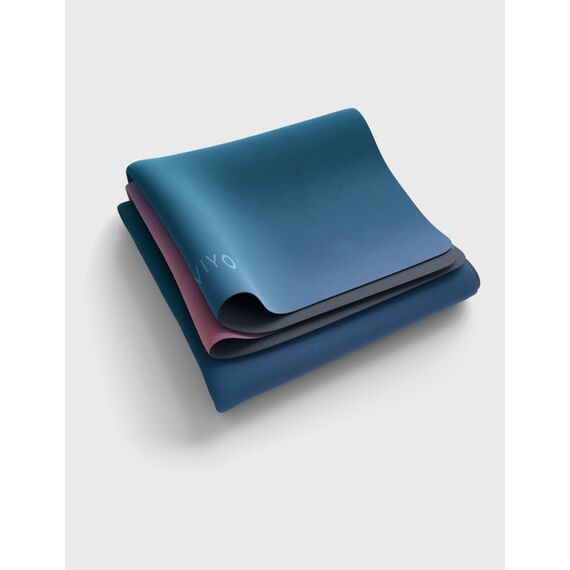 Luviyo Travel Yogamatte Sunrise Yoga-Matte Polyethylen, Gummi Blau, Mehrfarbig, Pink, 2 image