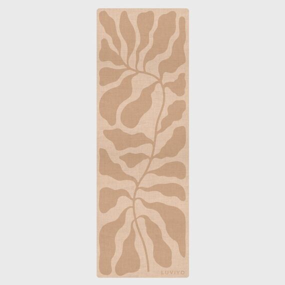 Luviyo EcoCanvas Yogamatte Jungle Yoga-Matte Polyethylen, Gummi Braun