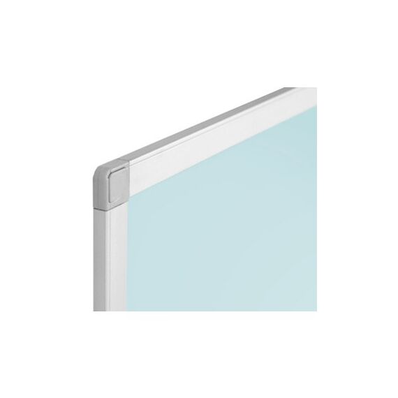 Bi-Office AYDA Whiteboard Lackierter Stahl/Kork Magnetisch, Farbe: Aluminium, Hellblau, 2 image