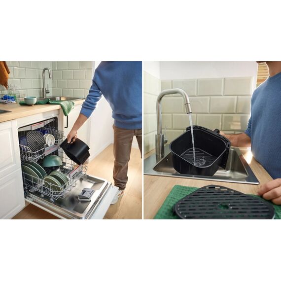 Bosch Serie 4 MAF462B1 Fritteuse Einzelbild 6,1 l Eigenständig 2050 W Heißluftfritteuse Schwarz, 4 image