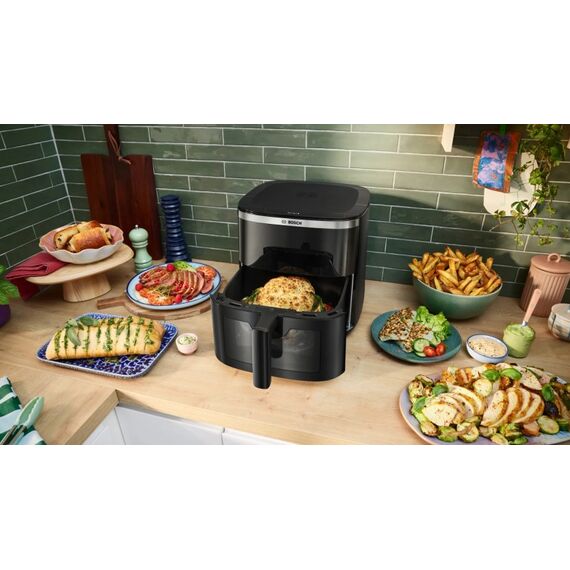 Bosch Serie 6 MAF671B1 Fritteuse Einzelbild 7,2 l Eigenständig 1800 W Heißluftfritteuse Schwarz, 6 image