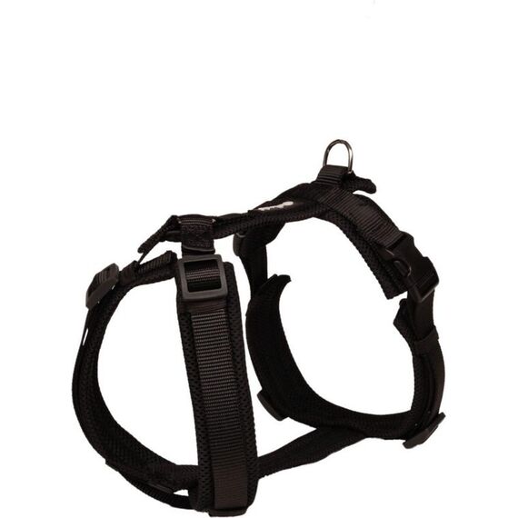 Petlando MC-122099 Hunde-/Katzengeschirr S Schwarz Nylon Hund Westengeschirr, Farbe: Schwarz, Größe: S