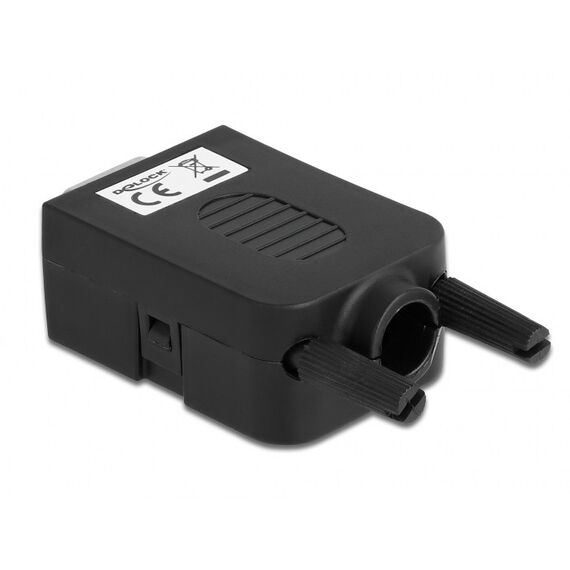 DeLOCK 66258 Drahtverbinder VGA 15 Pin, 10 Pin Terminalblock Schwarz, 2 image