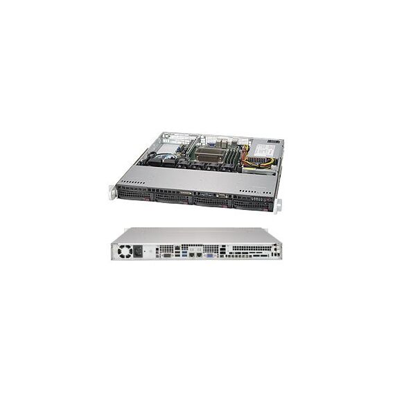 Supermicro SuperChassis 813MFTQC-350CB2 Rack Schwarz 350 W
