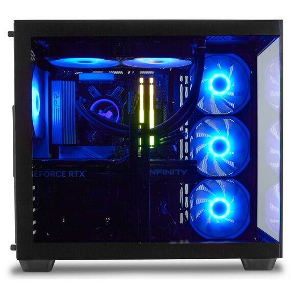ERAZER Tank X15 (MD 340128) AMD Ryzen™ 7 7800X3D 32 GB DDR5-SDRAM 1 TB SSD NVIDIA GeForce RTX 5060 Ti Windows 11 Home Tower PC Schwarz, 9 image