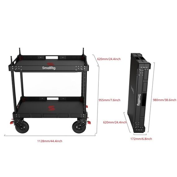SmallRig MD5991 Werkzeugwagen Aluminium, Edelstahl, 2 image